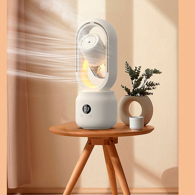 Draagbare Ventilator met Bevochtiger en Nachtlampje 1