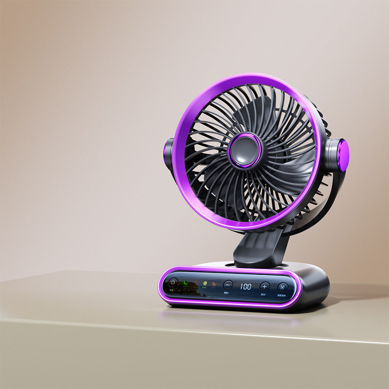Draagbare Ventilator met Touchscreen Bediening voor Efficiënte Koeling 0