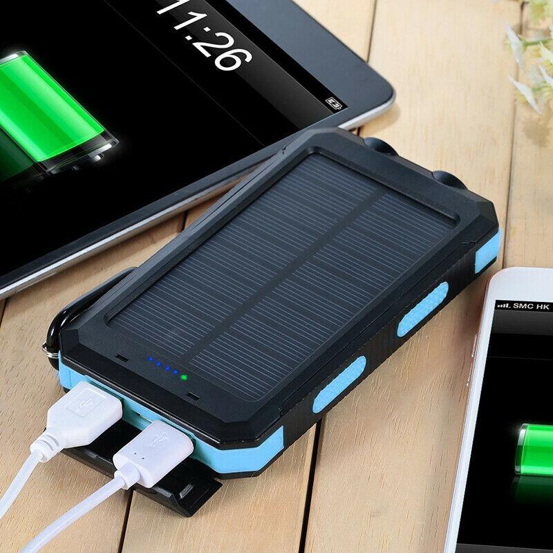 Draagbare Zonne-energiebank met Dubbele USB-poorten en LED-zaklamp voor Avontuurlijke Reizen 2