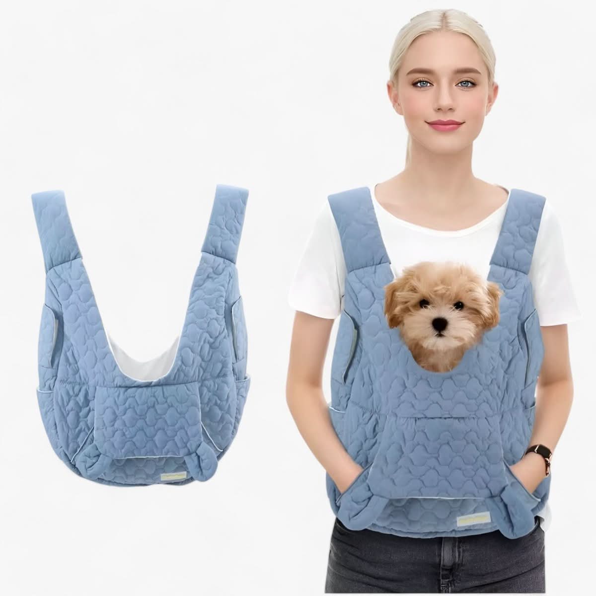 Draagtas Voor Honden Waterdicht Met Ademend Ontwerp En Verstelbare Schouderriem 2