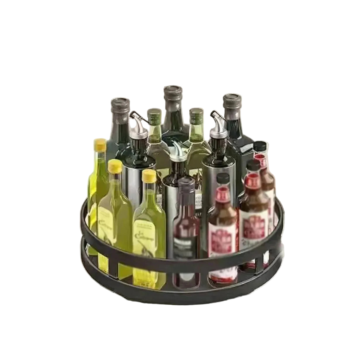Draaibaar Keukenopbergrek 3-laags Organizer 7