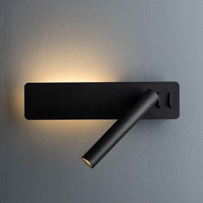 Draaibare LED-leeswandlamp voor Bed 1