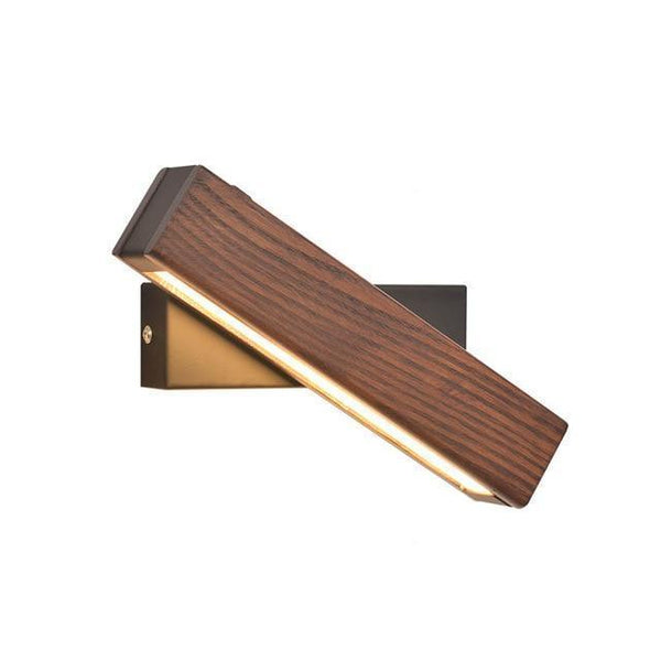 Draaibare LED-wandlamp Scandinavisch Houtontwerp 0