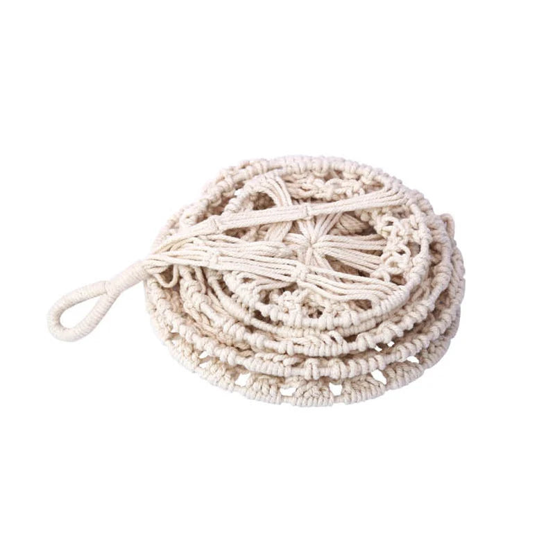 Drielaagse Macramé Plantenhouder Hangend 3