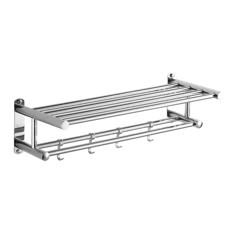 Dubbel Handdoekenrek Modern Voor Badkamer Met Extra Haken 2
