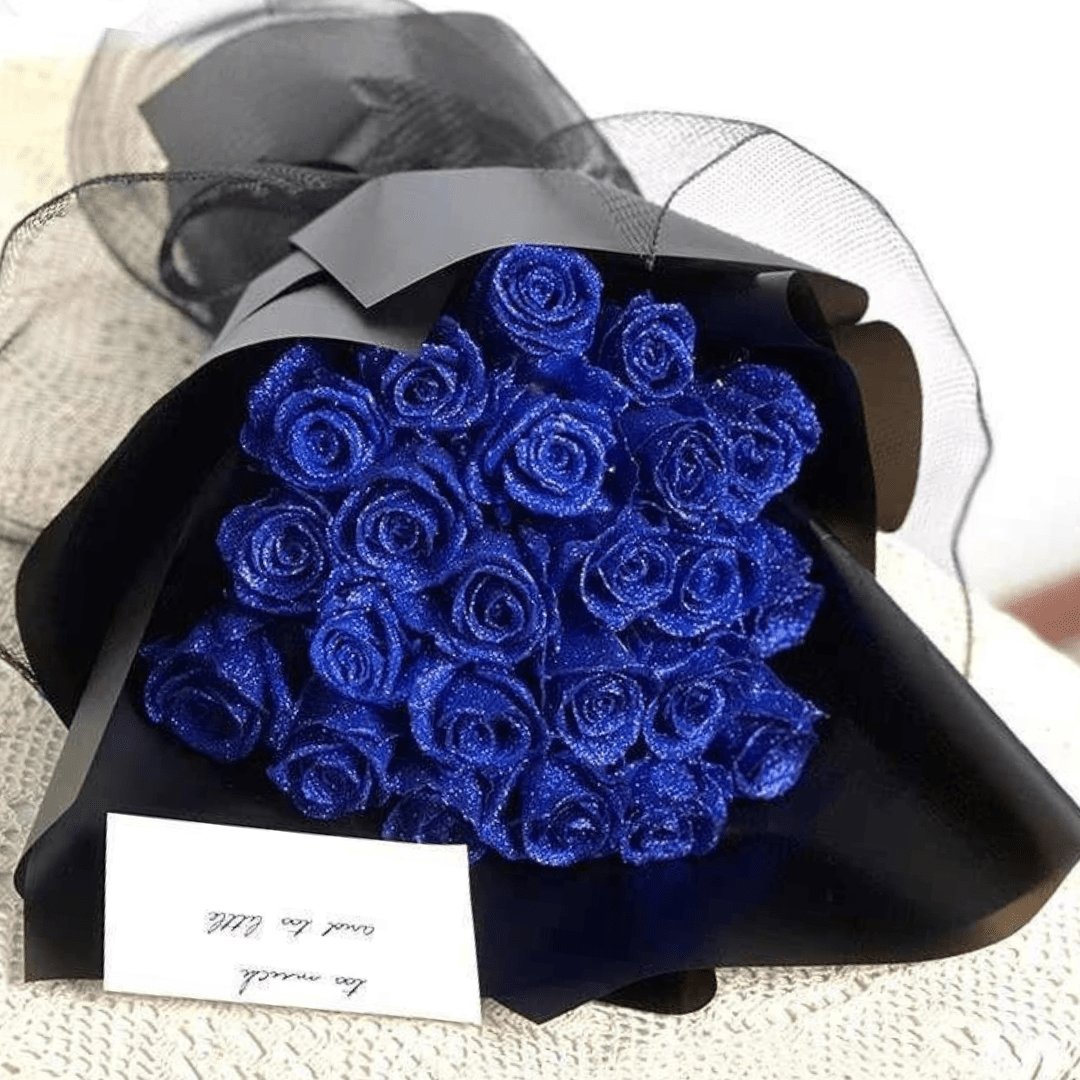 Eeuwige Bloem Glitter Roos voor Decoratie 4