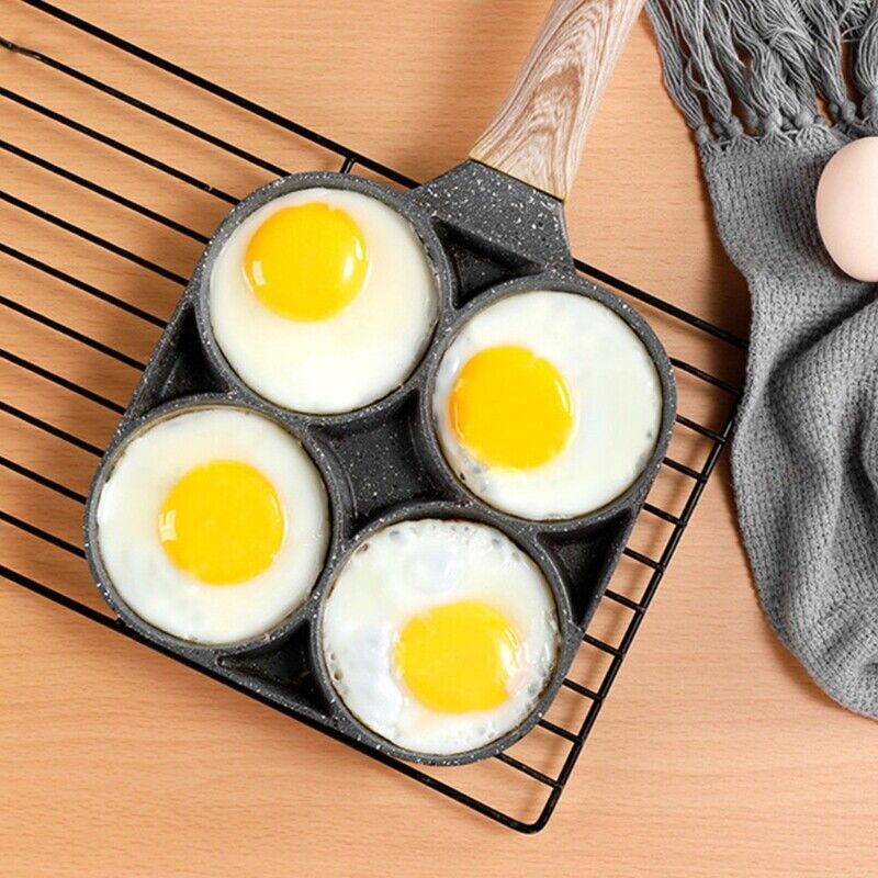 Eierpan voor 4 Eieren Antiaanbak Ergonomisch Ontwerp 5
