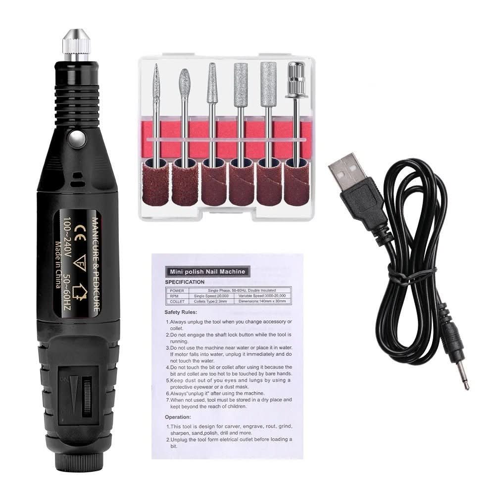 Elektrische Manicure- en Pedicureset 6-in-1 voor Thuisgebruik 6
