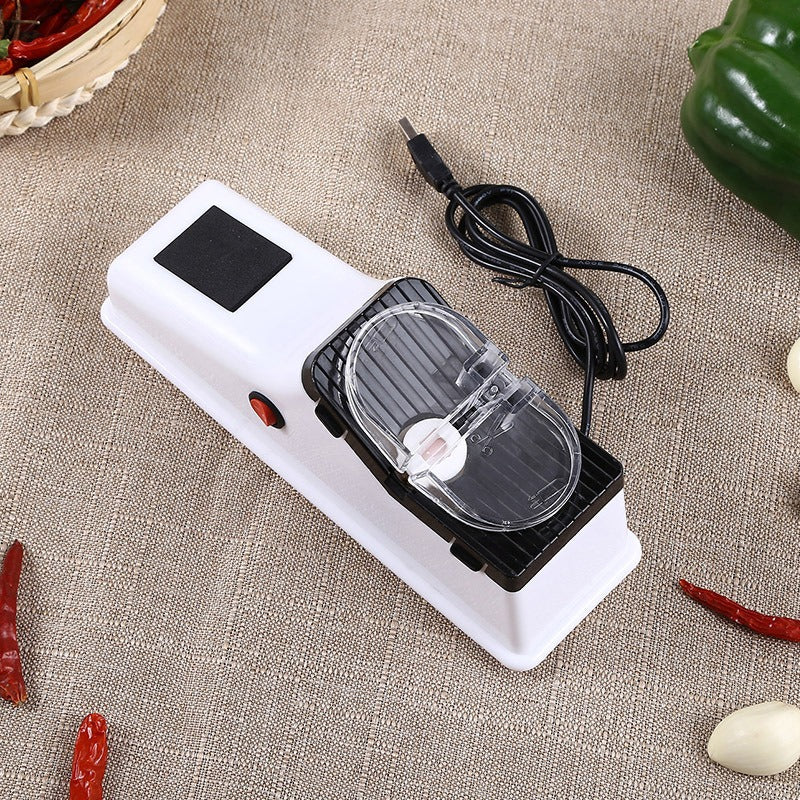 Elektrische Messenslijper Compact Voor Keuken Met Snelle Slijping 0