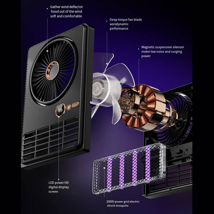 Elektrische Ventilator met Muggenbestrijdingslamp en Digitale Weergave 2