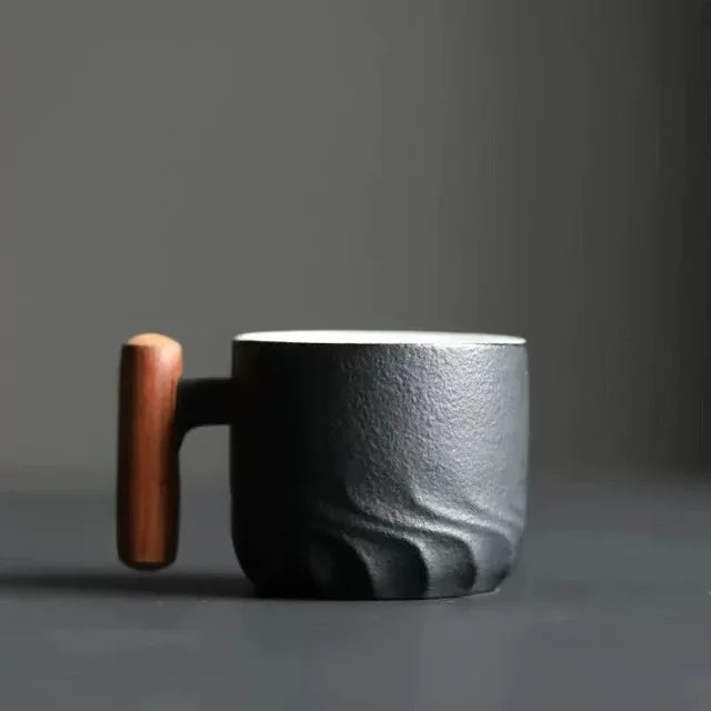 Espresso en Thee Mok Compact Ontwerp met Houten Handvat 3