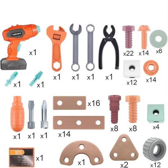 Gereedschapsset voor Kinderen - Creatief Bouwen en Ontdekken 2