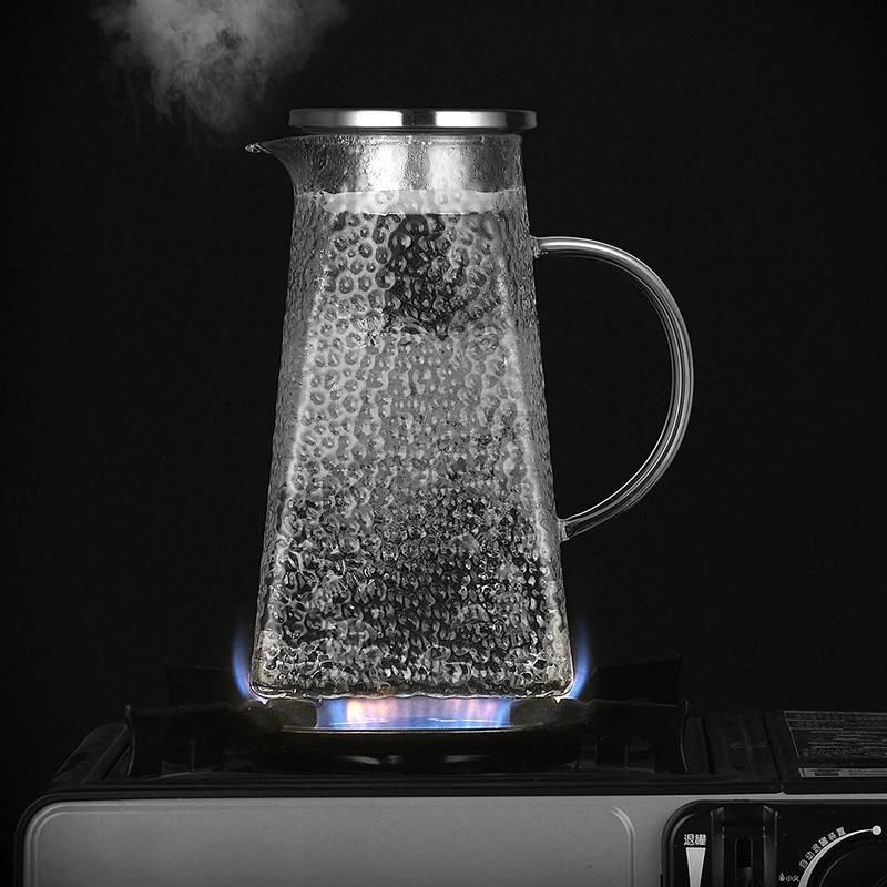 Glazen Theeketel met Filter voor Thuis en Kantoor 1