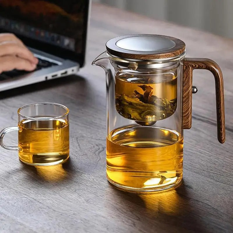 Glazen Theepot Met Filter Modern Ontwerp voor Perfecte Infusie 3