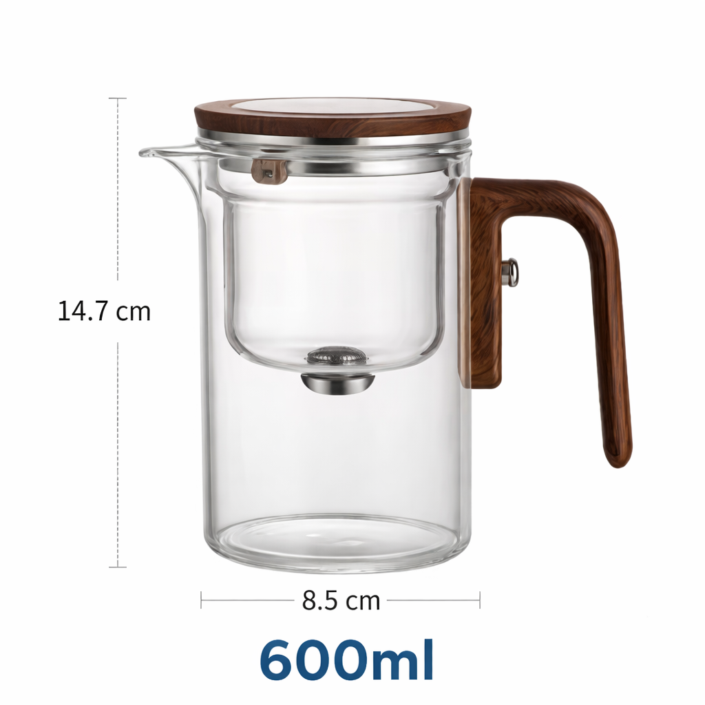 Glazen Theepot Met Filter Modern Ontwerp voor Perfecte Infusie 8