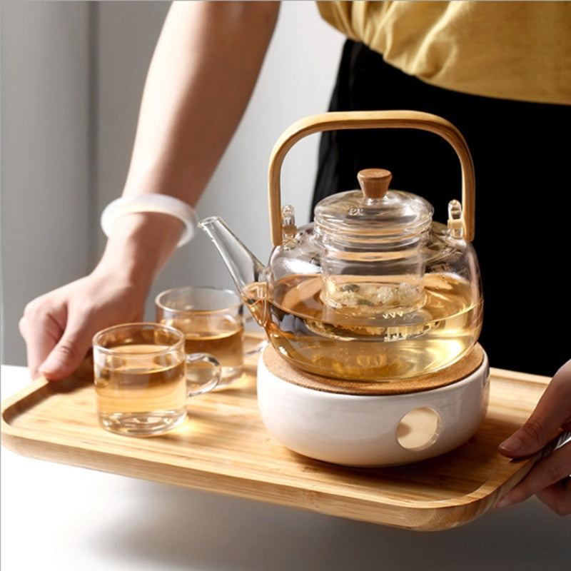 Glazen Theepot met Infuser in Japanse Stijl 2