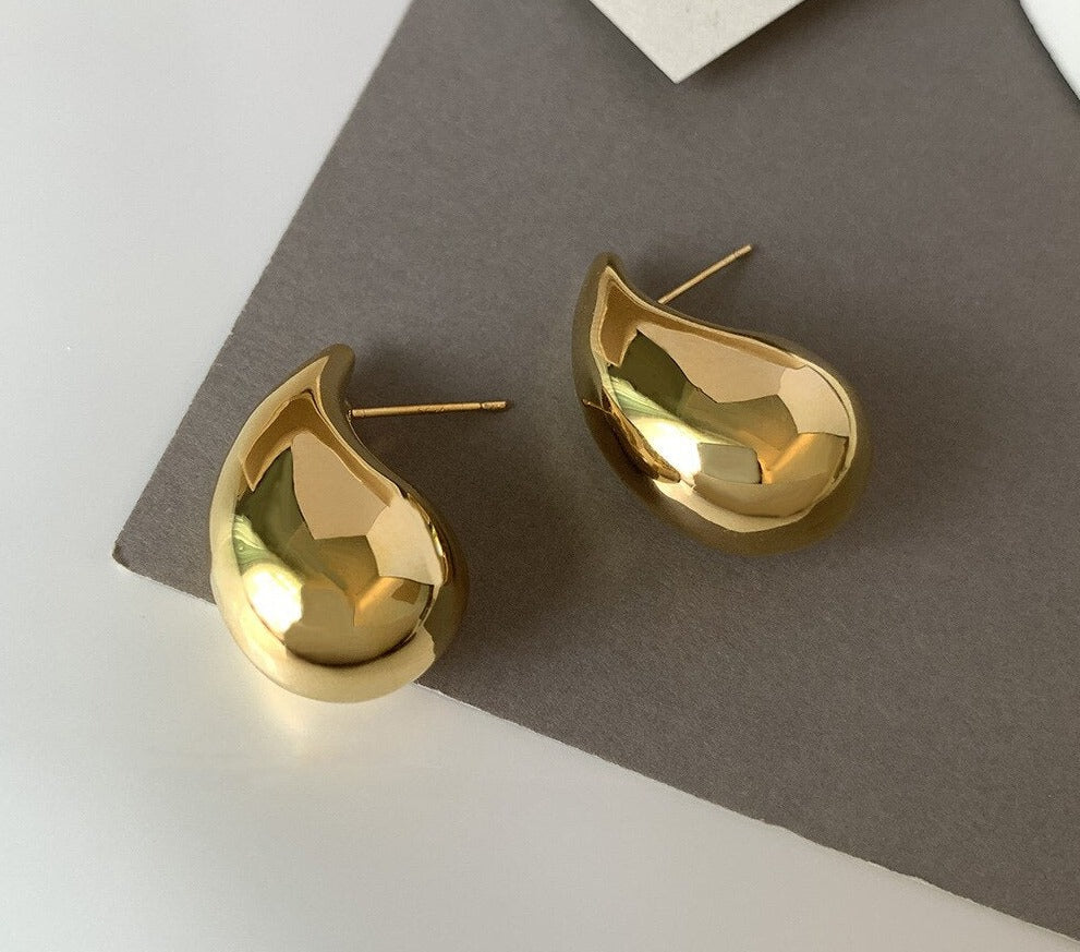 Dames Chunky Teardrop Oorbellen