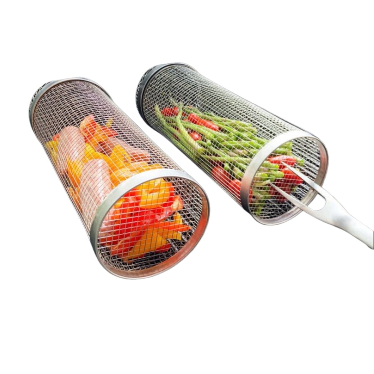 Grillmand voor Groenten en Vlees met Beweegbare Deur 0