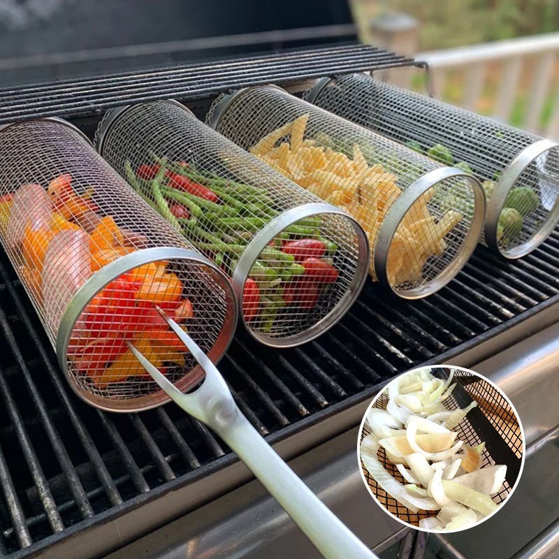 Grillmand voor Groenten en Vlees met Beweegbare Deur 1