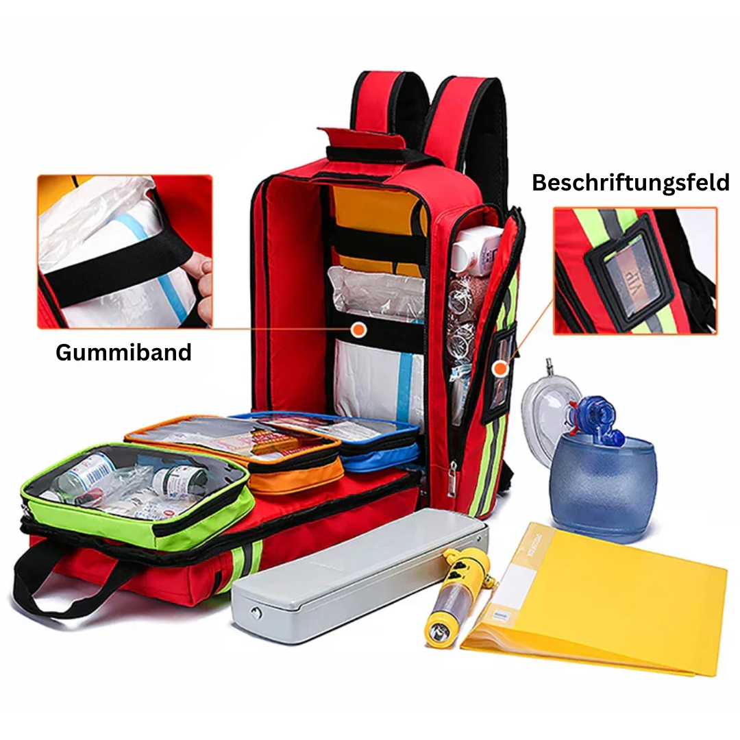 Grote EHBO- en Survivalrugzak voor Noodhulp 7