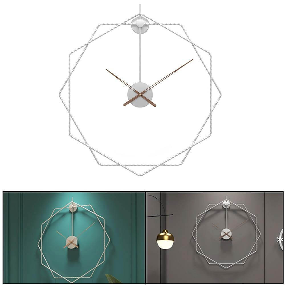 Grote Wandklok Geometrisch Ontwerp voor Moderne Interieurs 2