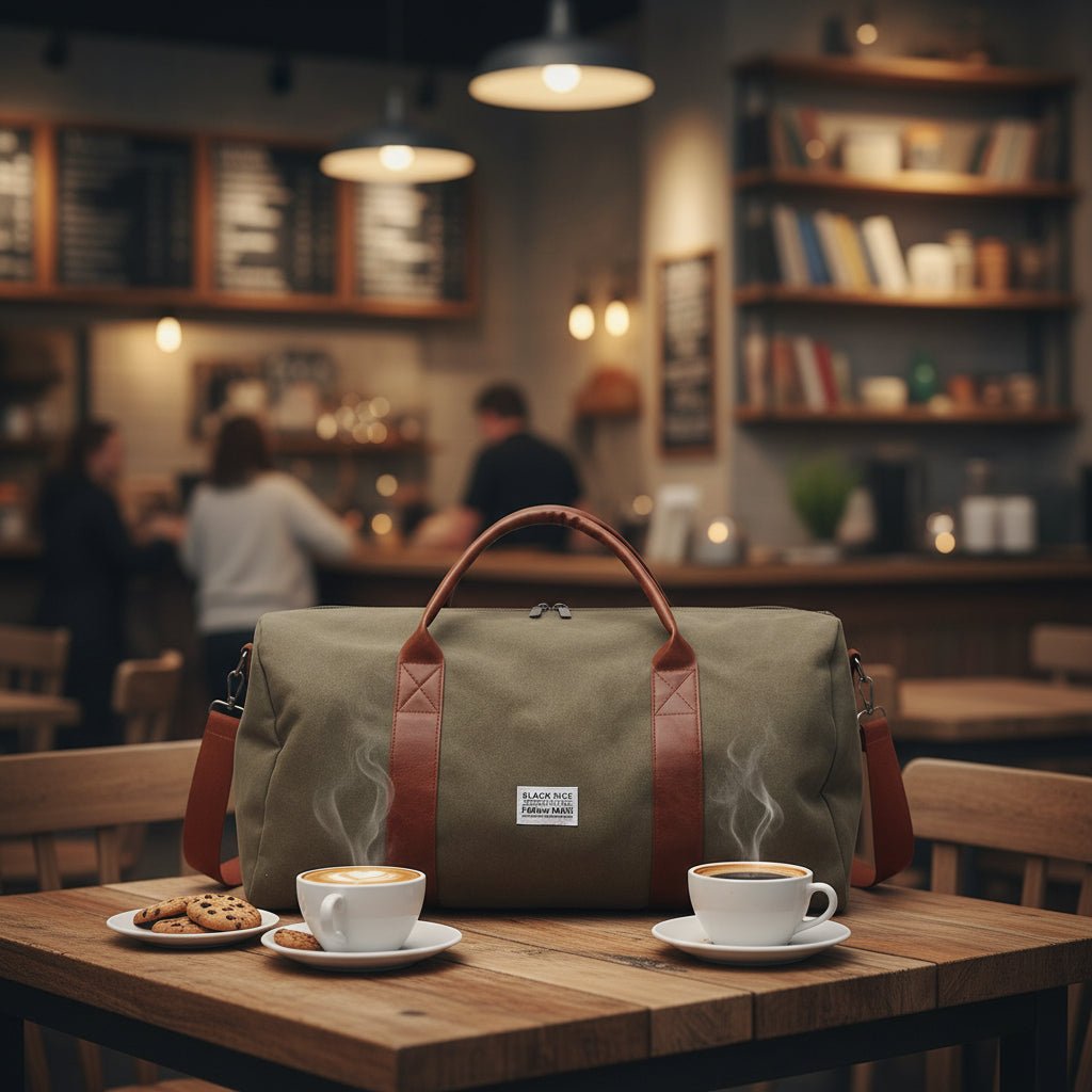 Grote Weekendtas Vintage Stijl Voor Korte Reizen Met Ruime Indeling 1