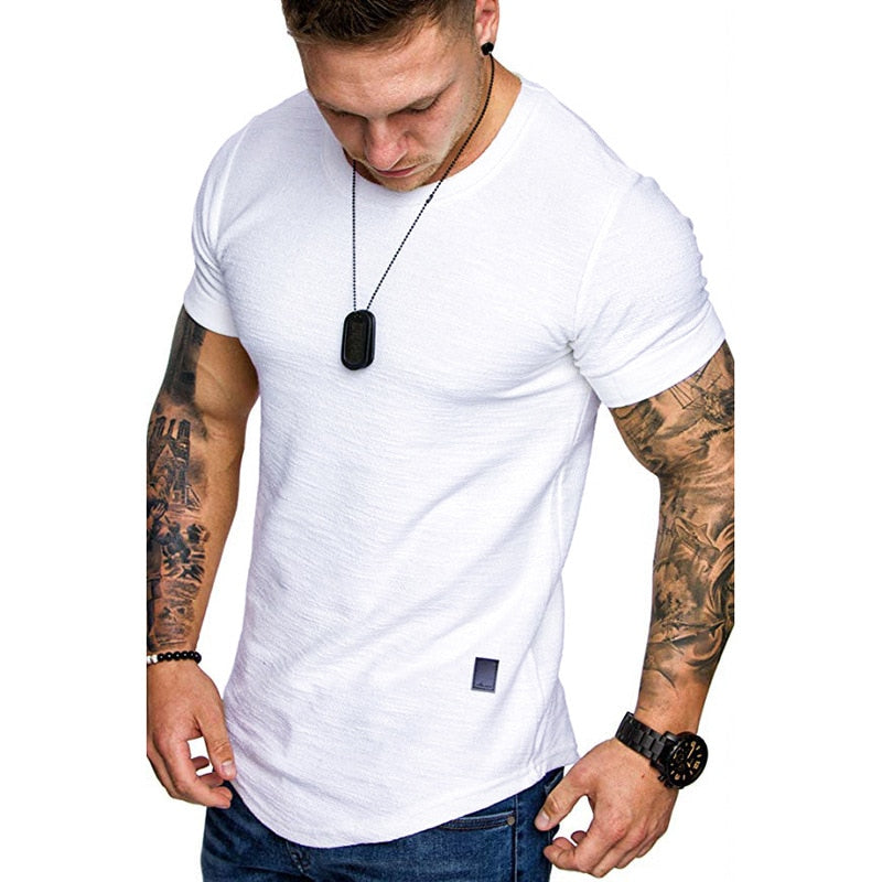 Heren Slim Fit Ademend T-shirt