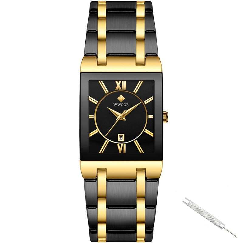 Luxe Vierkante Horloge