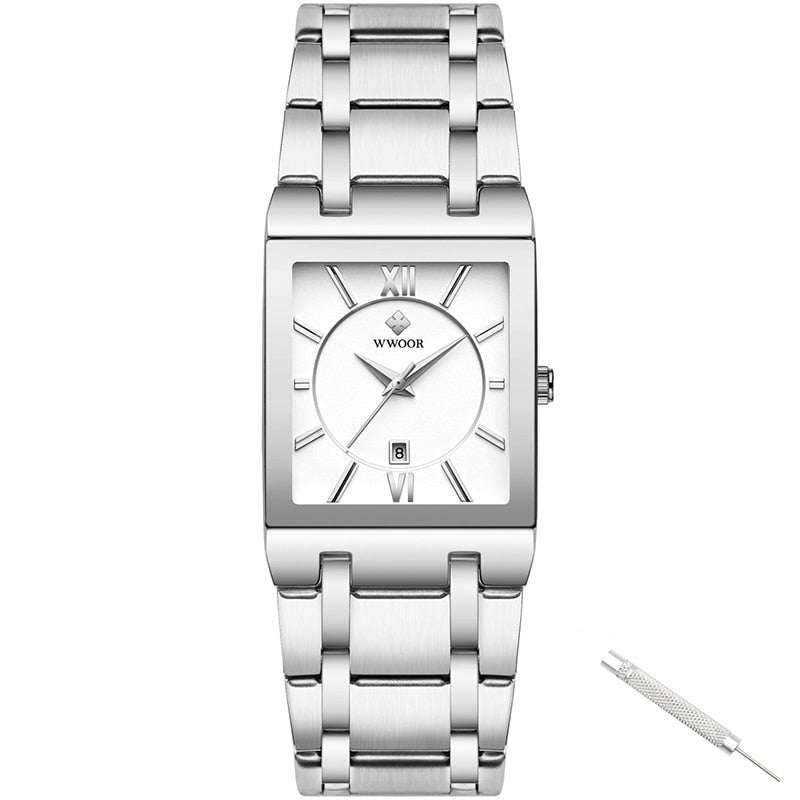 Luxe Vierkante Horloge