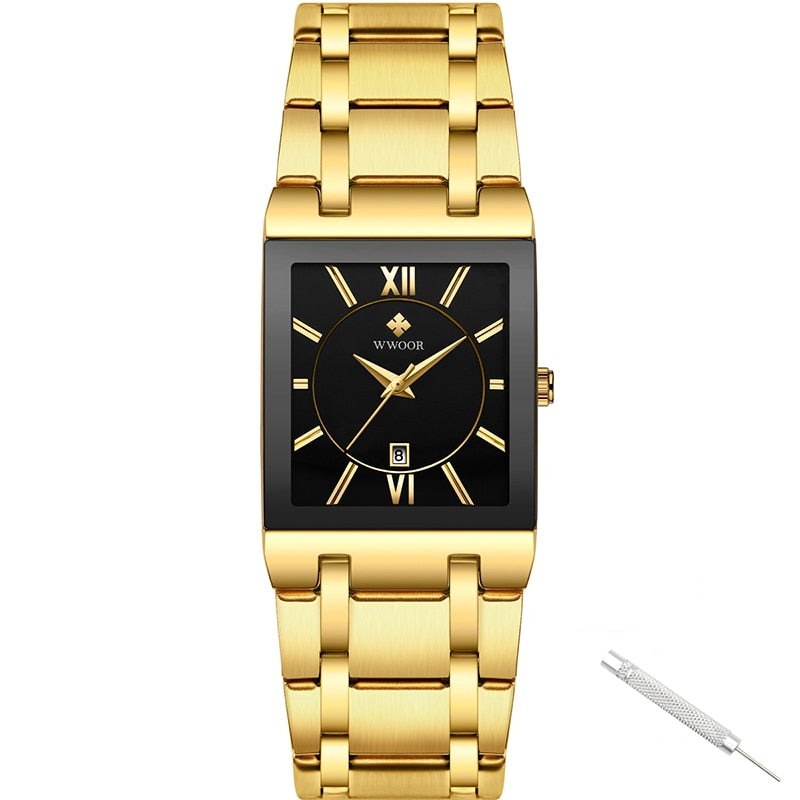 Luxe Vierkante Horloge