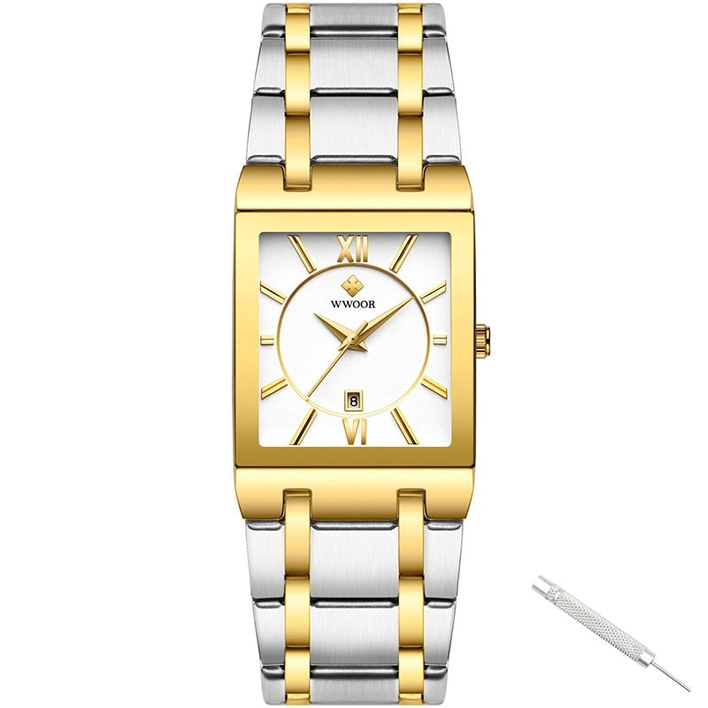 Luxe Vierkante Horloge