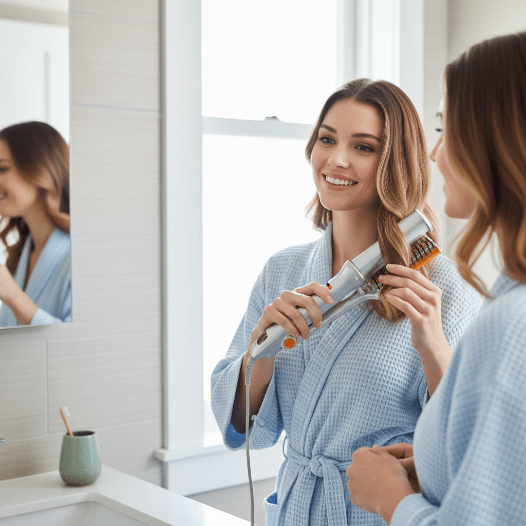 Haarborstel voor Styling en Gladmaken met Roterende Functie 1