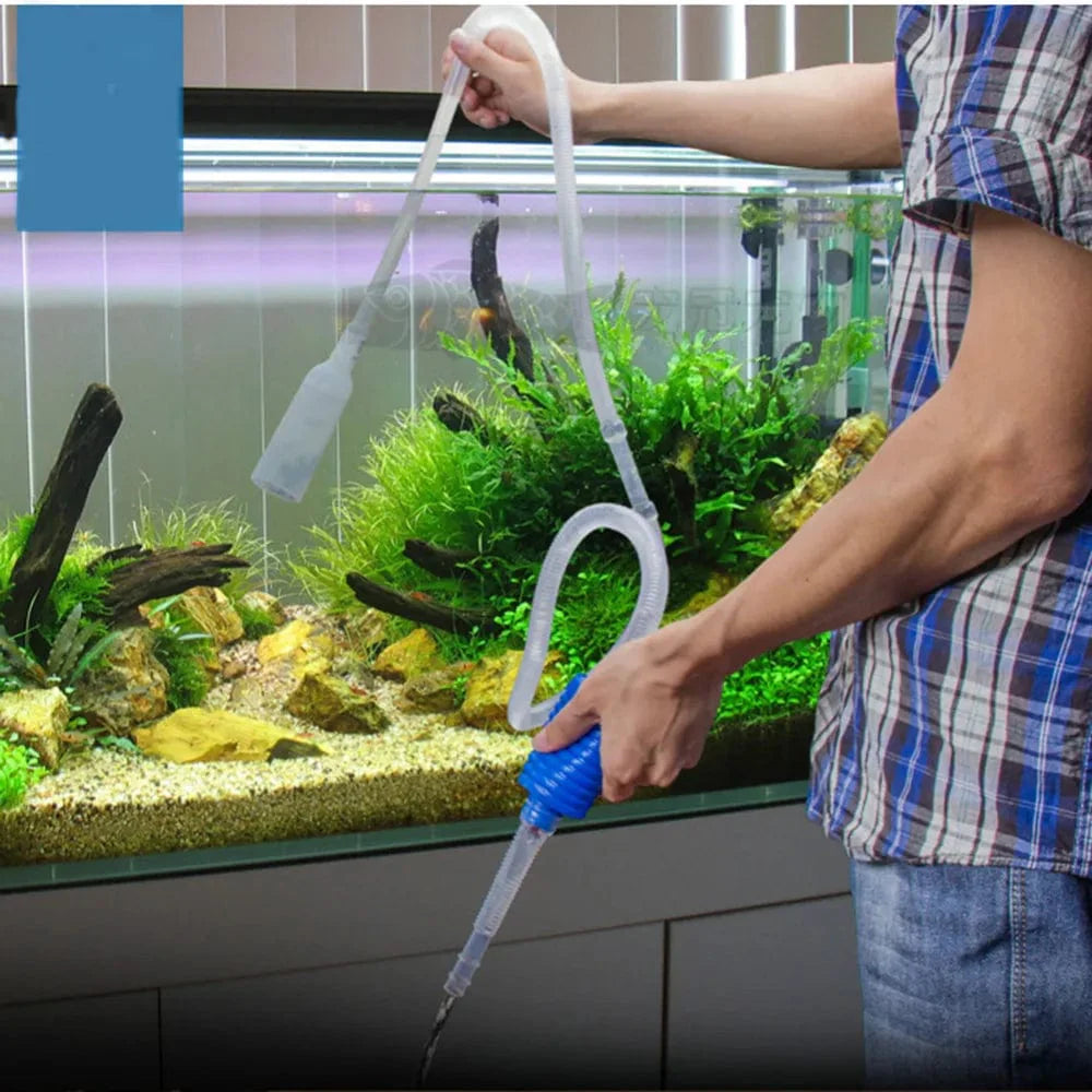 Halfautomatische Aquarium Sifon Reinigingspomp voor Vissen 1