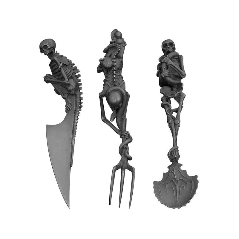 Halloween Bestekset met Skeletontwerp 10