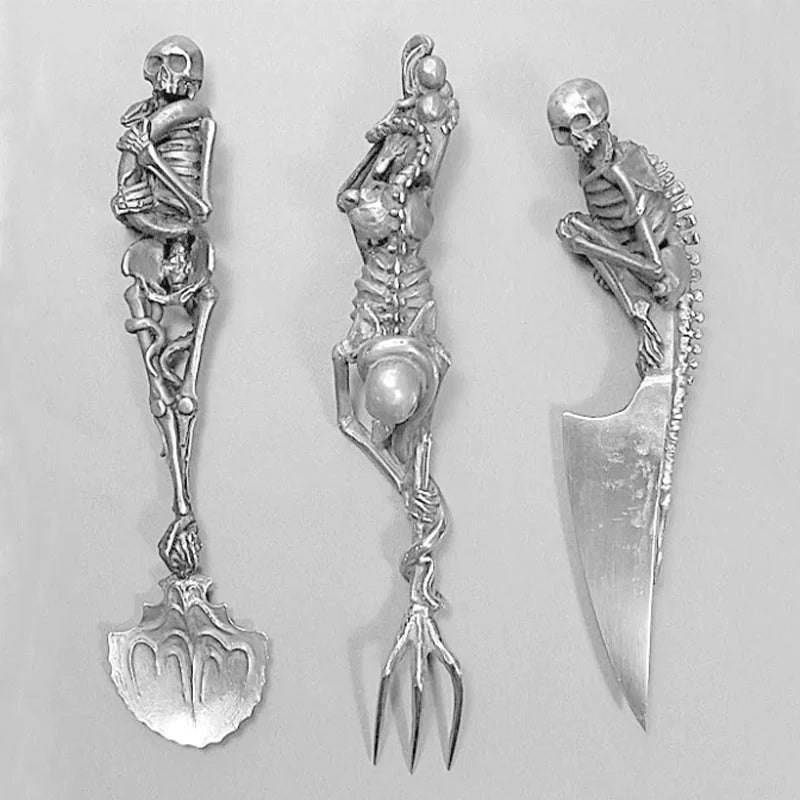 Halloween Bestekset met Skeletontwerp 6