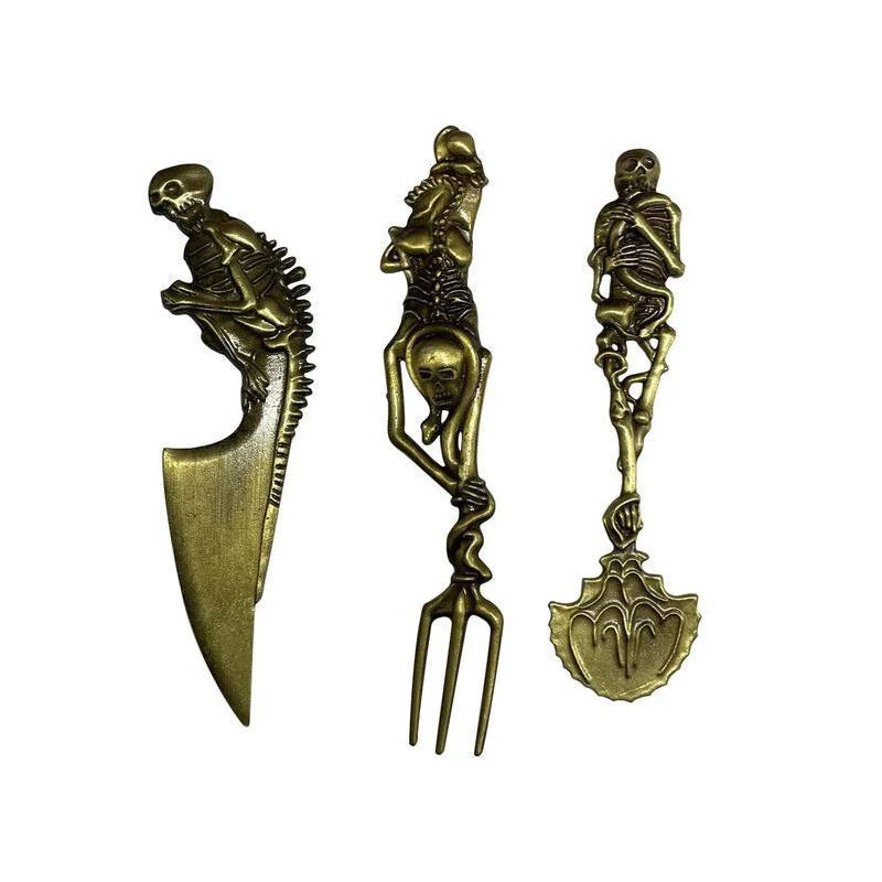 Halloween Bestekset met Skeletontwerp 9