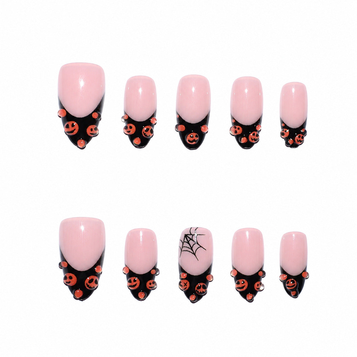 Halloween Nagelset Vrouwelijk Thema Feestelijk Ontwerp 4