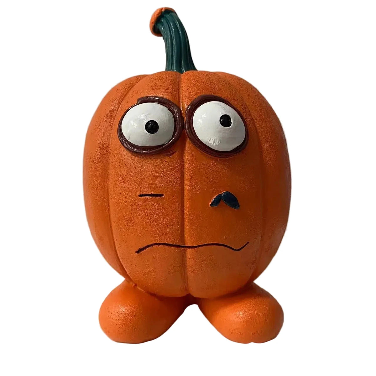 Halloween Pompoenfiguur met Humoristische Uitstraling 0