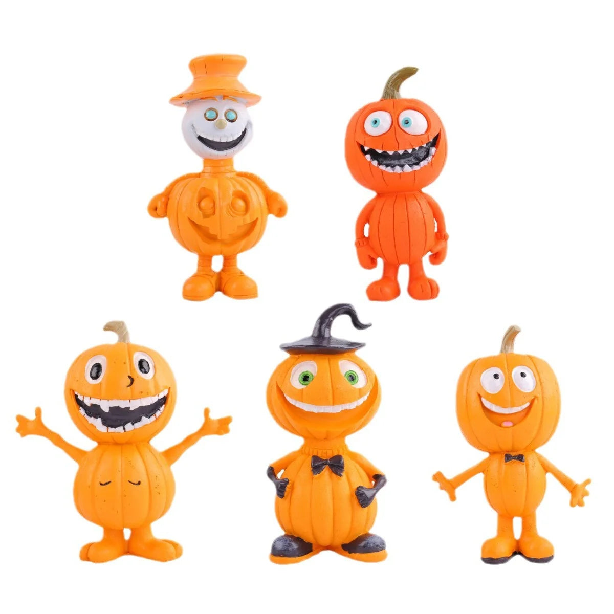 Halloween Pompoenfiguur met Humoristische Uitstraling 4