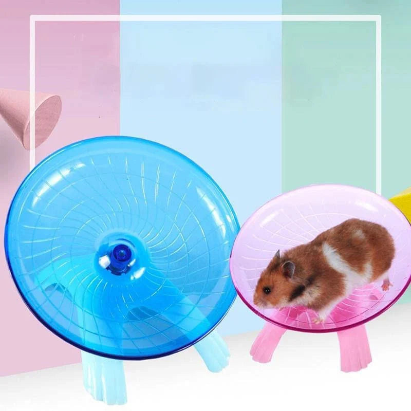 Hamster Speelgoed Loopwiel met Vliegende Schotel voor Actieve Huisdieren 1