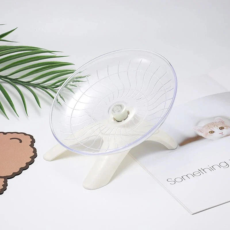 Hamster Speelgoed Loopwiel met Vliegende Schotel voor Actieve Huisdieren 4