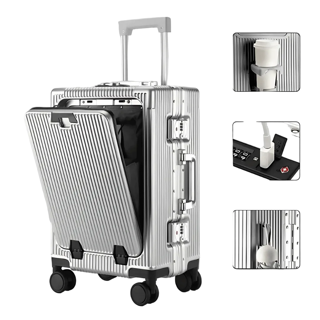 Handbagagekoffer Manhattan Pro met Aluminium Frame 0