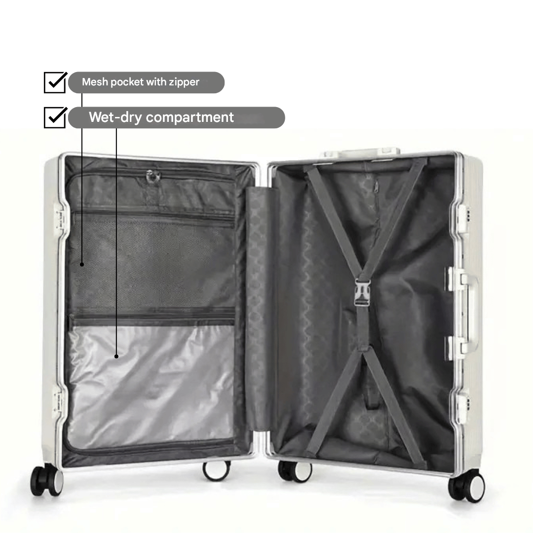 Handbagagekoffer Manhattan Pro met Aluminium Frame 6