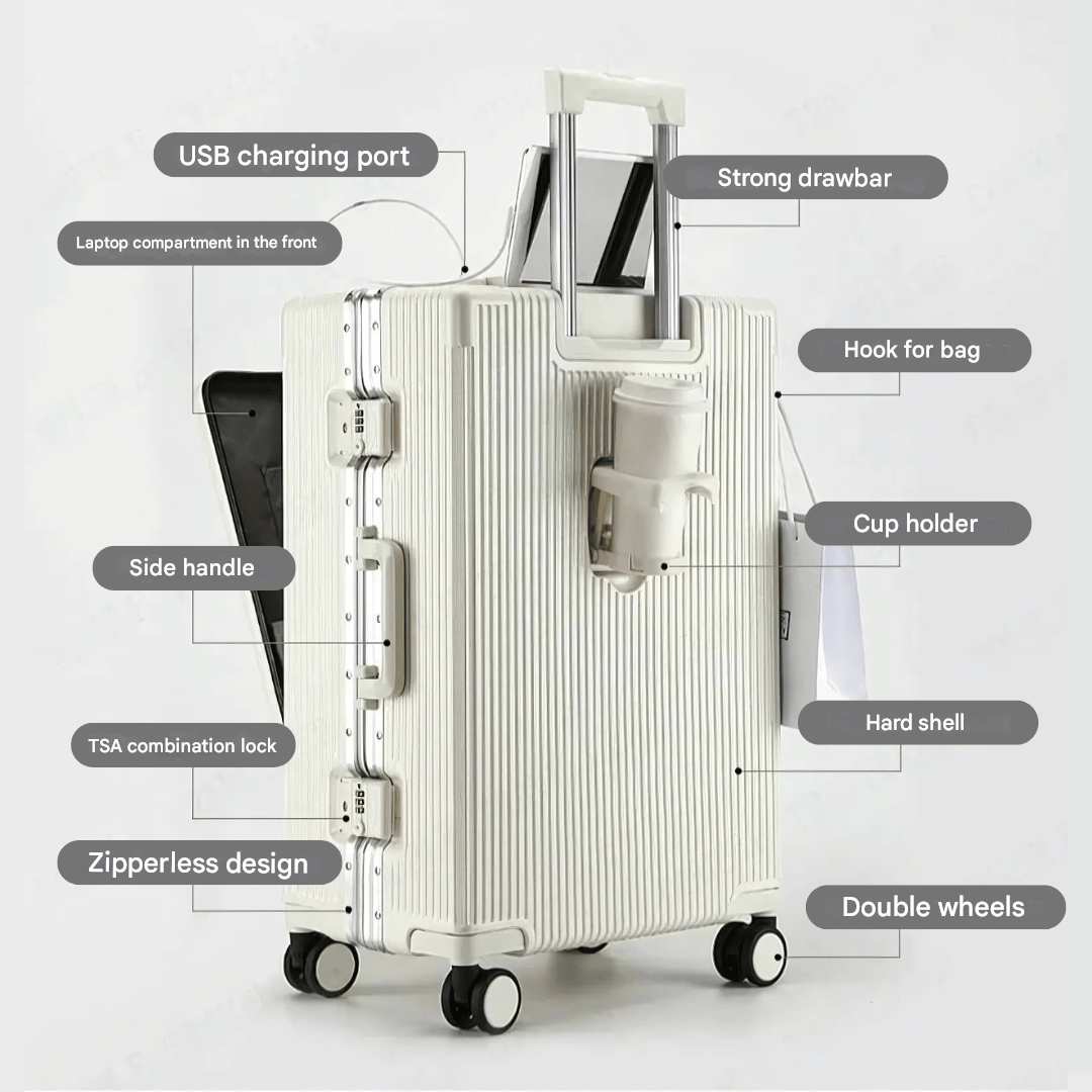 Handbagagekoffer Manhattan Pro met Aluminium Frame 8