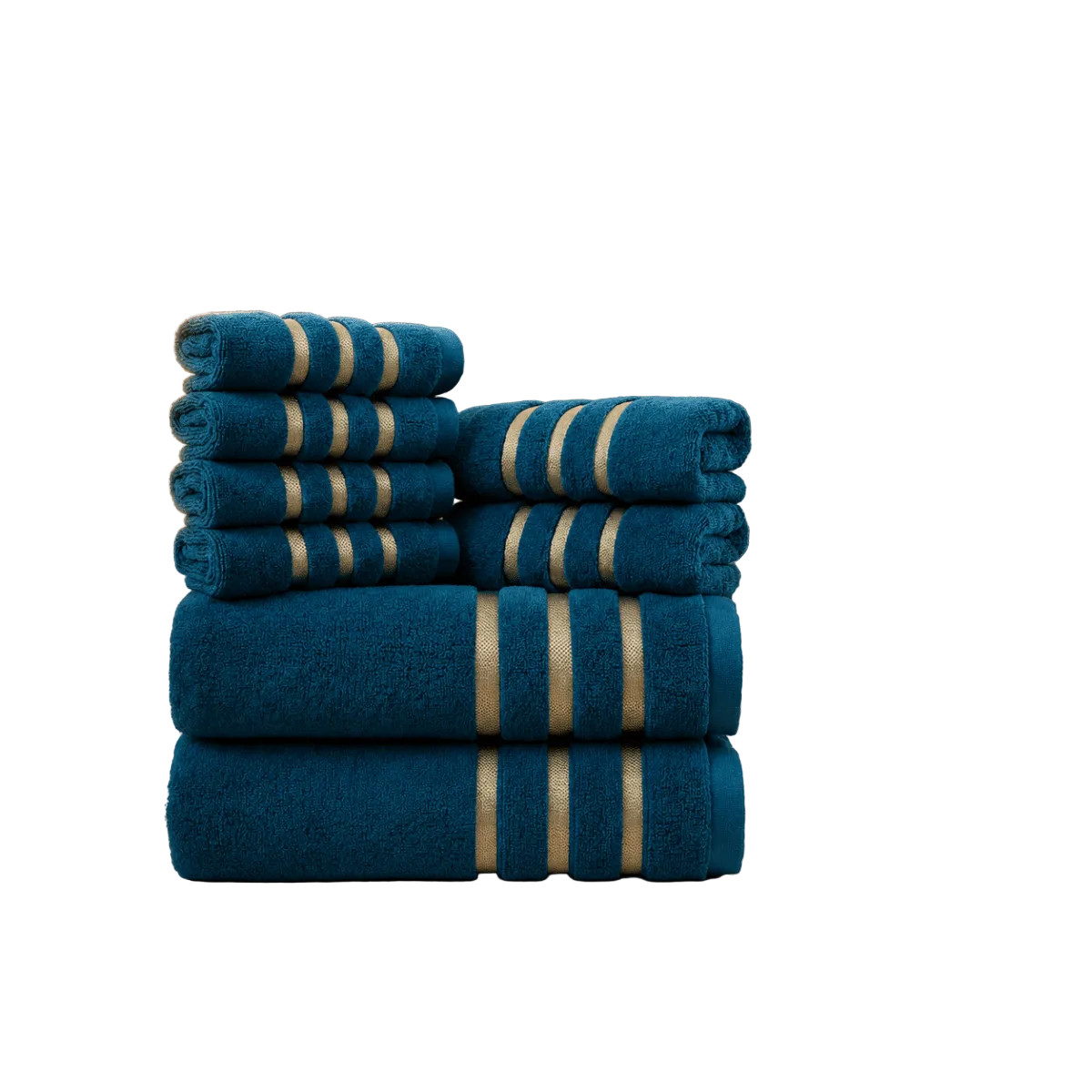 Handdoeken Set voor Badkamer en Spa, 8-delige Handdoekenset voor Gezin 0