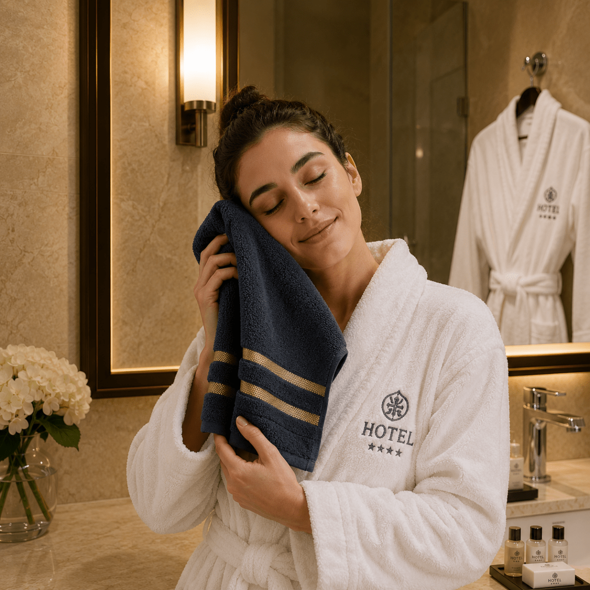 Handdoeken Set voor Badkamer en Spa, 8-delige Handdoekenset voor Gezin 7