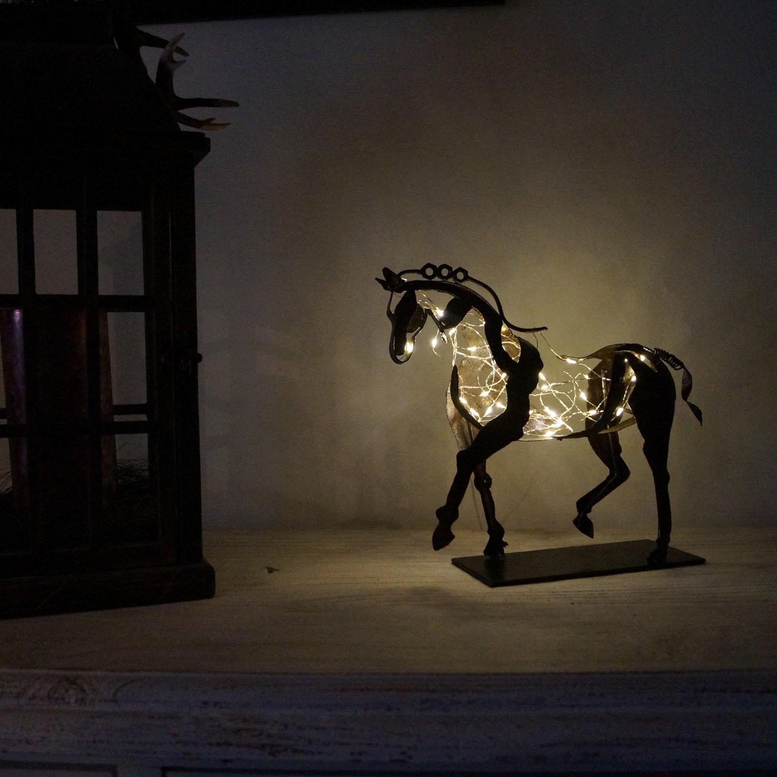 Handgemaakt Paardenbeeld Ferro Decoratief Element voor Interieur 3