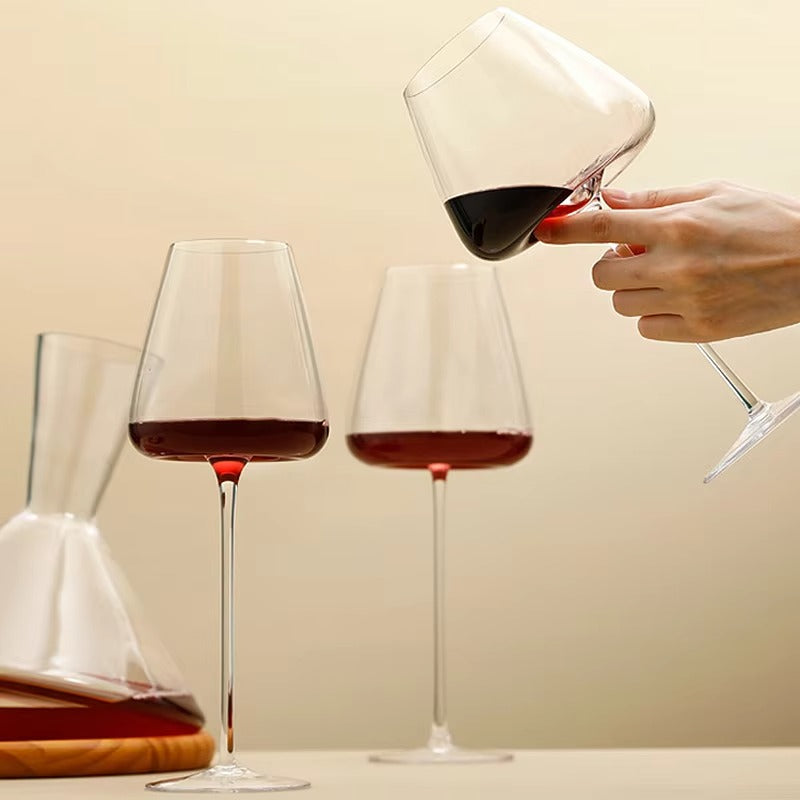 Handgemaakte Wijn- en Champagneglazen Set met Verfijnd Ontwerp 10
