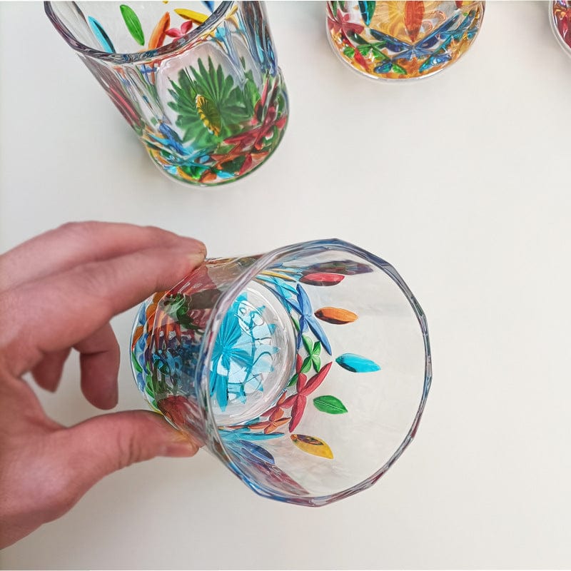 Handgeschilderde Drinkbeker Murano Stijl Uniek Ontwerp 3