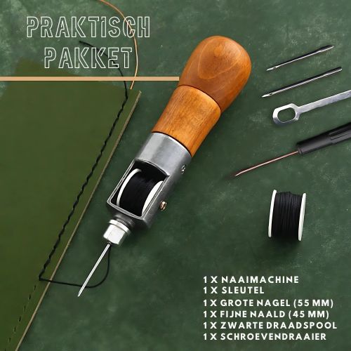Handmatige Naaiset voor Leerbewerking en Ambachtelijke Projecten 1